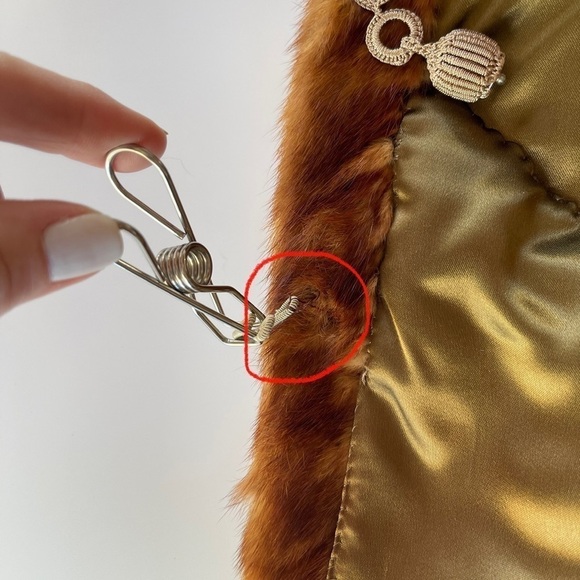 Vintage 1940’s Fur Cape Shrug Fox - Picture 13 of 16